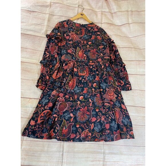 Loft Women's Long Sleeve Floral Casual Dress - 10 - Picture 12 of 15